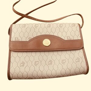 Vintage Christian Dior Honeycomb Crossbody Bag | 1980s Designer Shoulder Bag